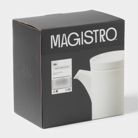 Magistro Modern, 960 ml, 19.5 × 11 × 18 cm, porcelain, white-4