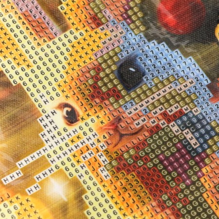 Diamond embroidery with partial filling "Bunny" 15*21, canvas-4