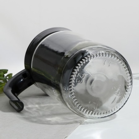 Amphora jug, glass, 1.5 l, with a black lid-3