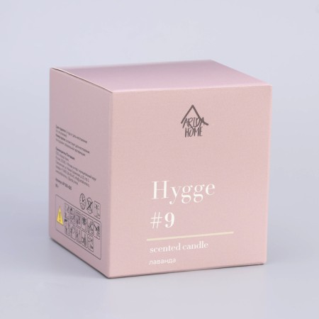 Aromatic candle "Hygge" #9 lavender, soy wax, in a bank, 90 g-14