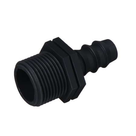 Fitting, external thread 3/4 ", for a hose 1/2" (12 mm), plastic, Greengo