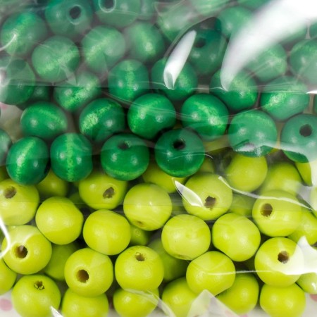 Beads for creativity tree "Meadow gamma" d-0.8 cm, 4 colors x 10 g-1