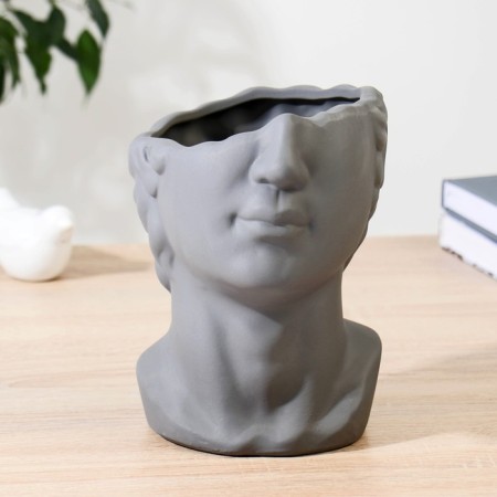 Vase Ceramics "Pimen" h = 20 cm, d = 15cm gray