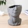 Vase Ceramics "Pimen" h = 20 cm, d = 15cm gray