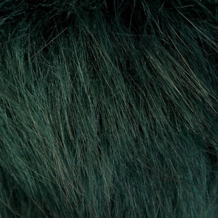 Pompon artificial fur "Emerald green" d = 13 cm-1