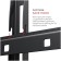 Holder LCD-F4610 Black Black 32 "-65" Max.60kg, wall-mounted 1070468 TV