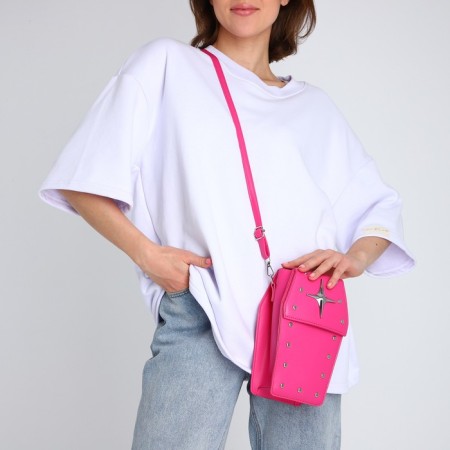 Youth bag on magnet, pink color