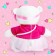 Soft toy "Bear Lappy" in pink