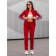Female ishoi is a suit, size 44, burgundy color