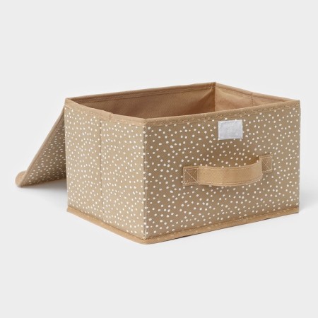 Storage box "Points", 26 × 20 × 16 cm, beige color-4