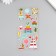 Sticker plastic gold embossing "Vacation" mix 10.5x23 cm