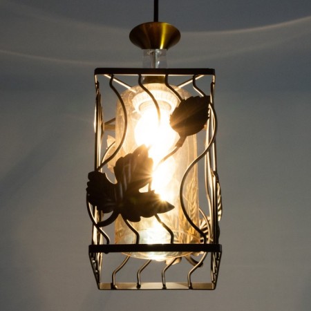 Lamp Bayerlux 2108/1bk E27 40W Black 14x14x100 cm-2