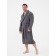 Men's robe with a shack, size 48-50, gray color