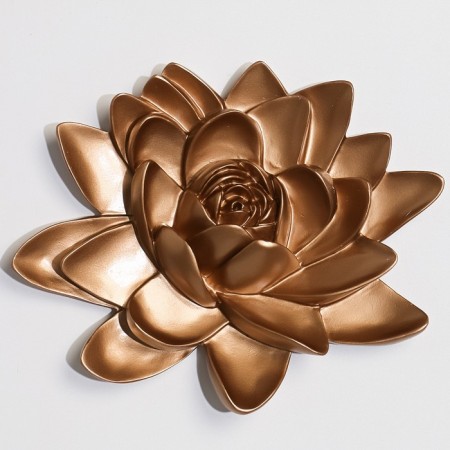 Nast -wall decor, "Lotus" 15.5 x 18.5 cm, gold-2