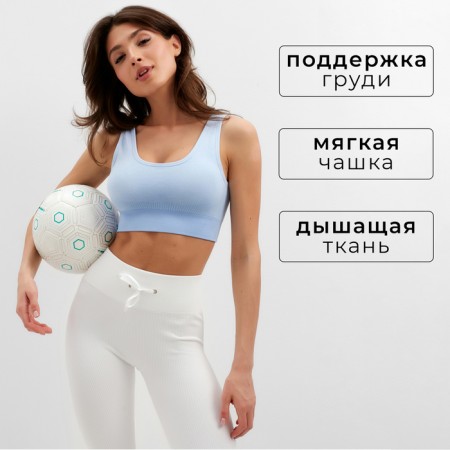 Топ MINAKU: SPORTLY, цвет голубой р-р M-1