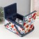 Casket for needlework "Summer flowers on white" 19x26x14.5 cm