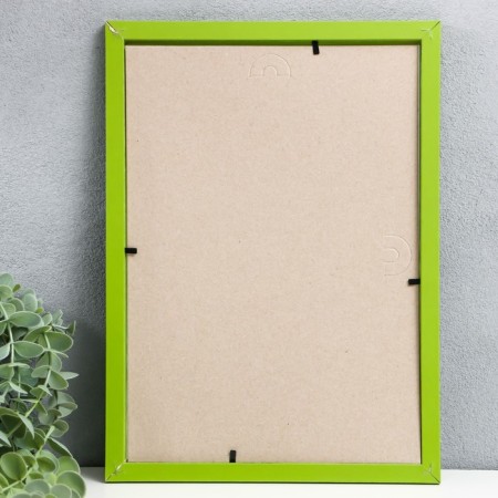 Photo frame MDF 21x30 cm, No. 6, width 18 mm, thickness 12 mm, green (plastic screen)-1