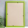 Photo frame MDF 21x30 cm, No. 6, width 18 mm, thickness 12 mm, green (plastic screen)