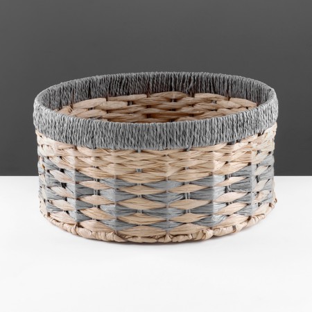 Stellazhnaya basket "Kolos", D375 Sh375 B180, beige, gray