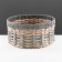 Stellazhnaya basket "Kolos", D375 Sh375 B180, beige, gray
