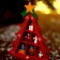 New Year's souvenir "Christmas tree with cells for gifts", 14.5 × 19.5 cm, red