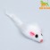 Artificial fur mouse, 5 cm, white
