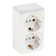 Double Luazon Lighting "SPb", 16 A, with salary, white