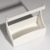Wooden Kashpo "Symmetric Heart", with a pen, white, 25 × 12.5 × 10 (28) cm