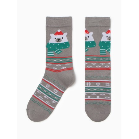 Women's socks "New Year's assorted" NZHNG7759-11, color mix, river 36-40-3