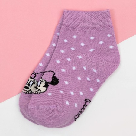 Socks Minnie Mouse, purple, 8-10 cm-1