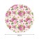 The tablecloth "Flower tenderness", round, Saten, d = 150 cm