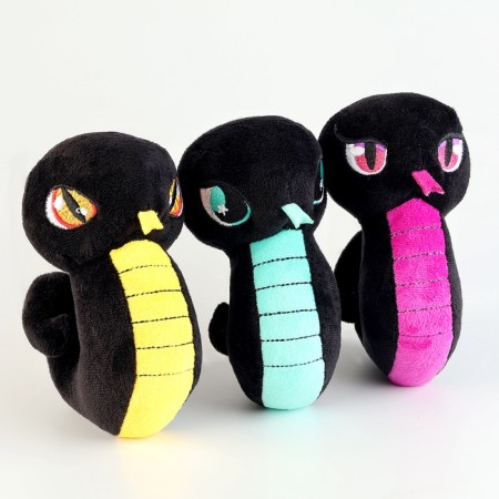 Soft toy "Snake", black and yellow, for the New Year-4