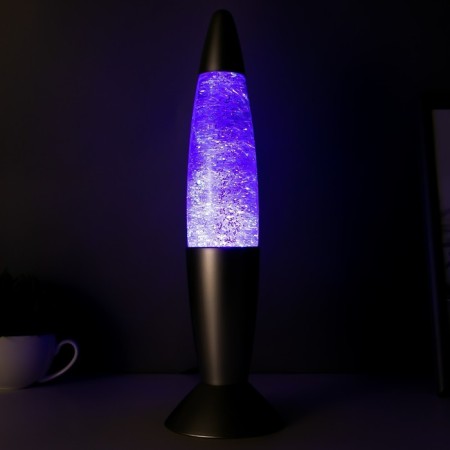 Typhoon lamp Led, lava, sparkles, silver 35.5 cm Risalux-4