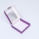 Self -charged box with a lilac window, 13 x 13 x 3 cm