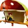 Set of game Monchichi "Domok Daluks", two -story, with accessories