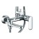Bravat Opal R shower column with a bath mixer, swing pour (upper shower of round shape)