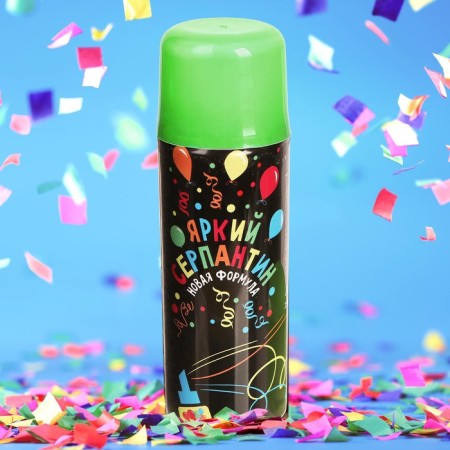 New Year's spray serpentine, 250 ml., Green color, for the New Year-2