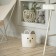 Basket for storage of manual weaving, cotton 22x22x22 cm
