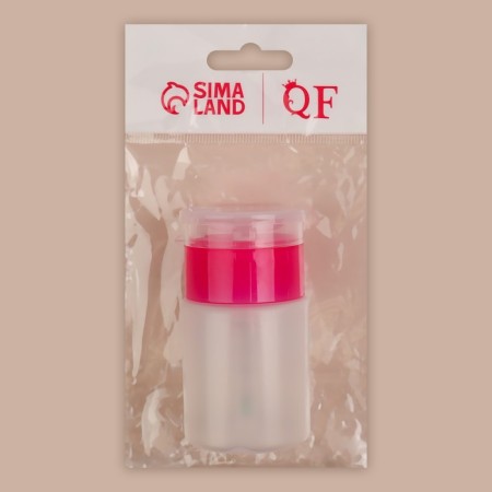 Board with pomp, 75 ml, pink/transparent color-6