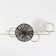 Panel Interior Metal "Circles. Abstraction" 49.5x20.5 cm