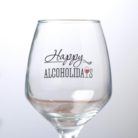 A glass for the wine "Alcoholideis" 350 ml., Decol-2