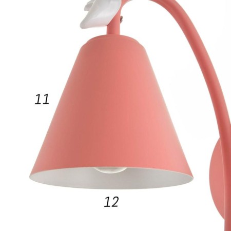 Sconces "Deer" 1khe27 40w pink 22x12x34.5 cm-5
