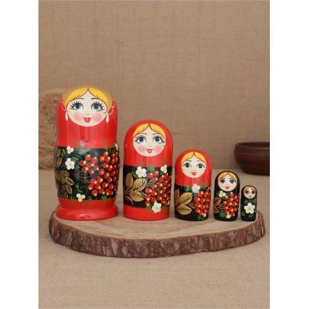 Nesting doll "mountain ash" 5 puppet