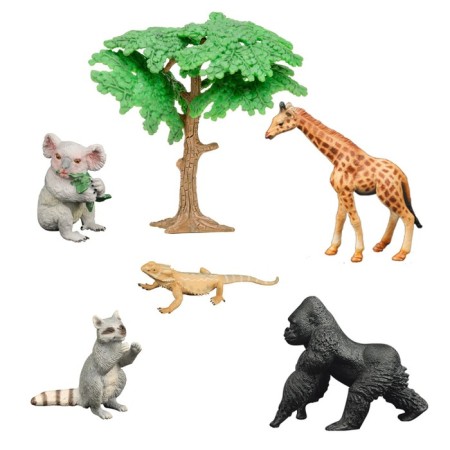 Set of figures "World of Wild Animals", 6 figures