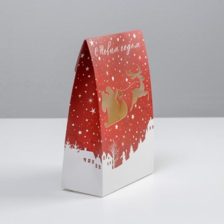 Folding box "Happy New Year", 15 x 7 x 22 cm, new year-3