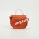 Baby bag on a valve, orange color