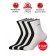 Set of women's socks, size 23-25, 6 pairs, black color, white, assorted