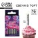 Candles for the cake, silver, 16 pcs., 5 x 6.5 cm.