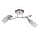 Steel Stewsvelight "Gratta" 2x40W E27 chrome 62x16x14 cm