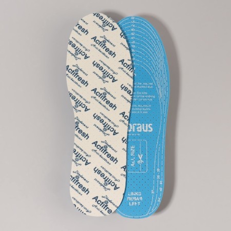 Insoles for shoes, antibacterial, breathing, universal, 35-46 rr, 29.7 cm, pair, white color-1
